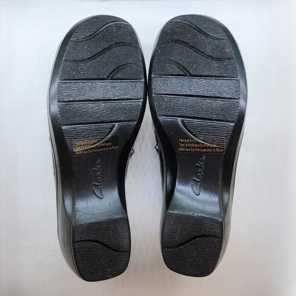 Bendables Faux Patent Croc Print Black Shoes for Ladies - Picture 6 of 8